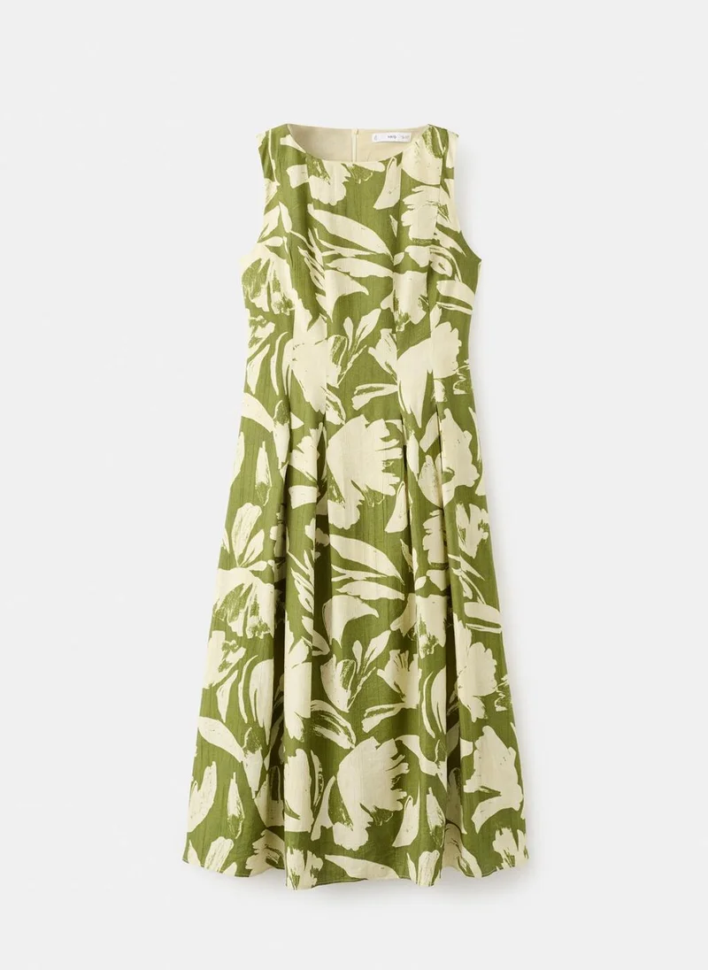 Mango  Floral-print flared dress for Women | Best Price UAE